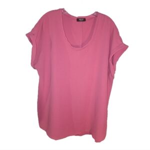 Women's Plus Size Hot Pink Blouse